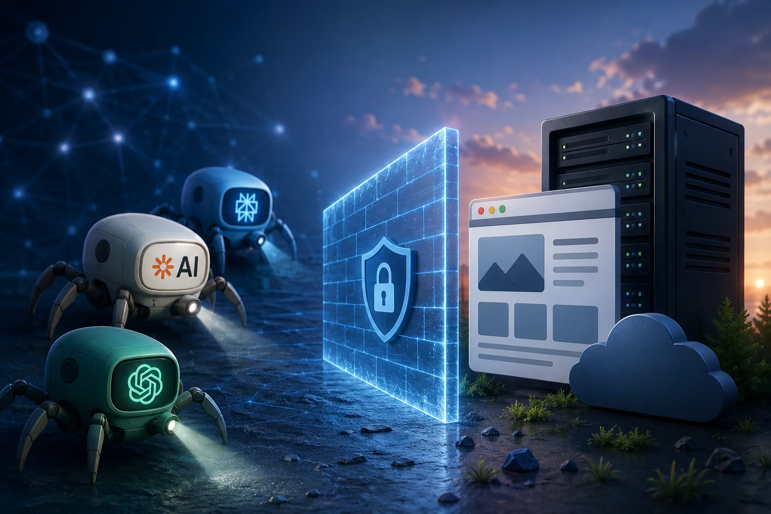 AI crawlers, hosting access and bot blocking for ChatGPT, Claude, Perplexity