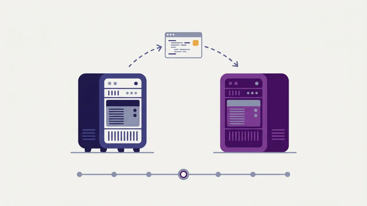 Tracking a website's move from one hosting provider to another