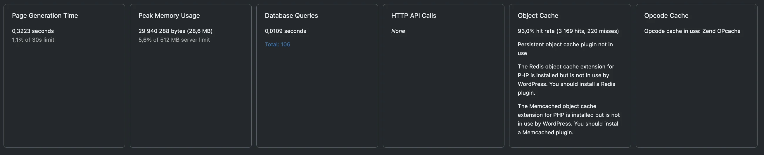 Query Monitor — WooCommerce with 1,000 products
