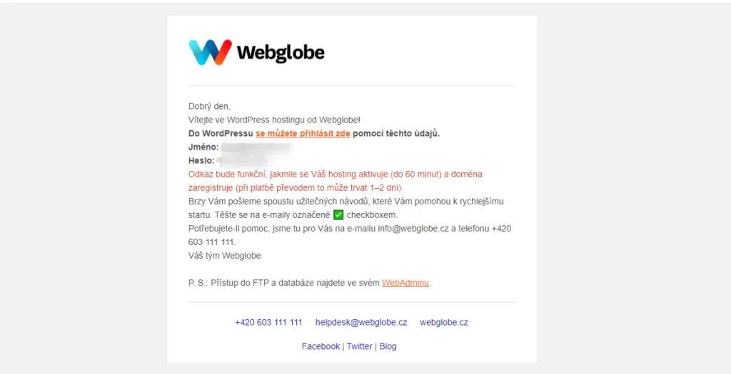 5 Webglobe Nainstalovany Wordpress