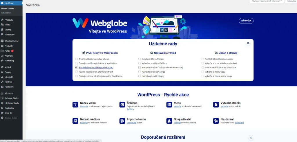 6 Webglobe Vitejte Wordpress